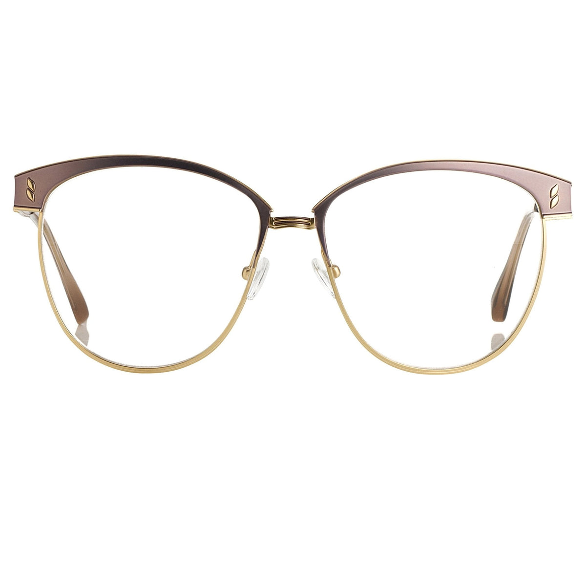 Agent Provocateur Eyeglasses Oval Brown and Gold
