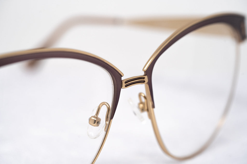 Agent Provocateur Eyeglasses Oval Brown and Gold