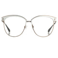 Agent Provocateur Eyeglasses Oval White/Dark Brown
